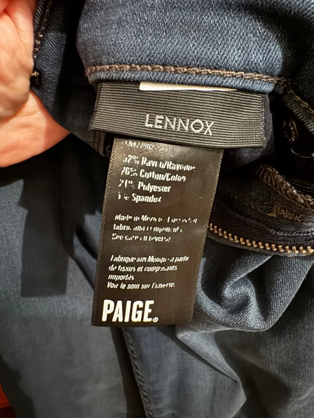 PAIGE Lennox Skinny Jeans Mens 29 Dark Wash Stretch Slim Denim